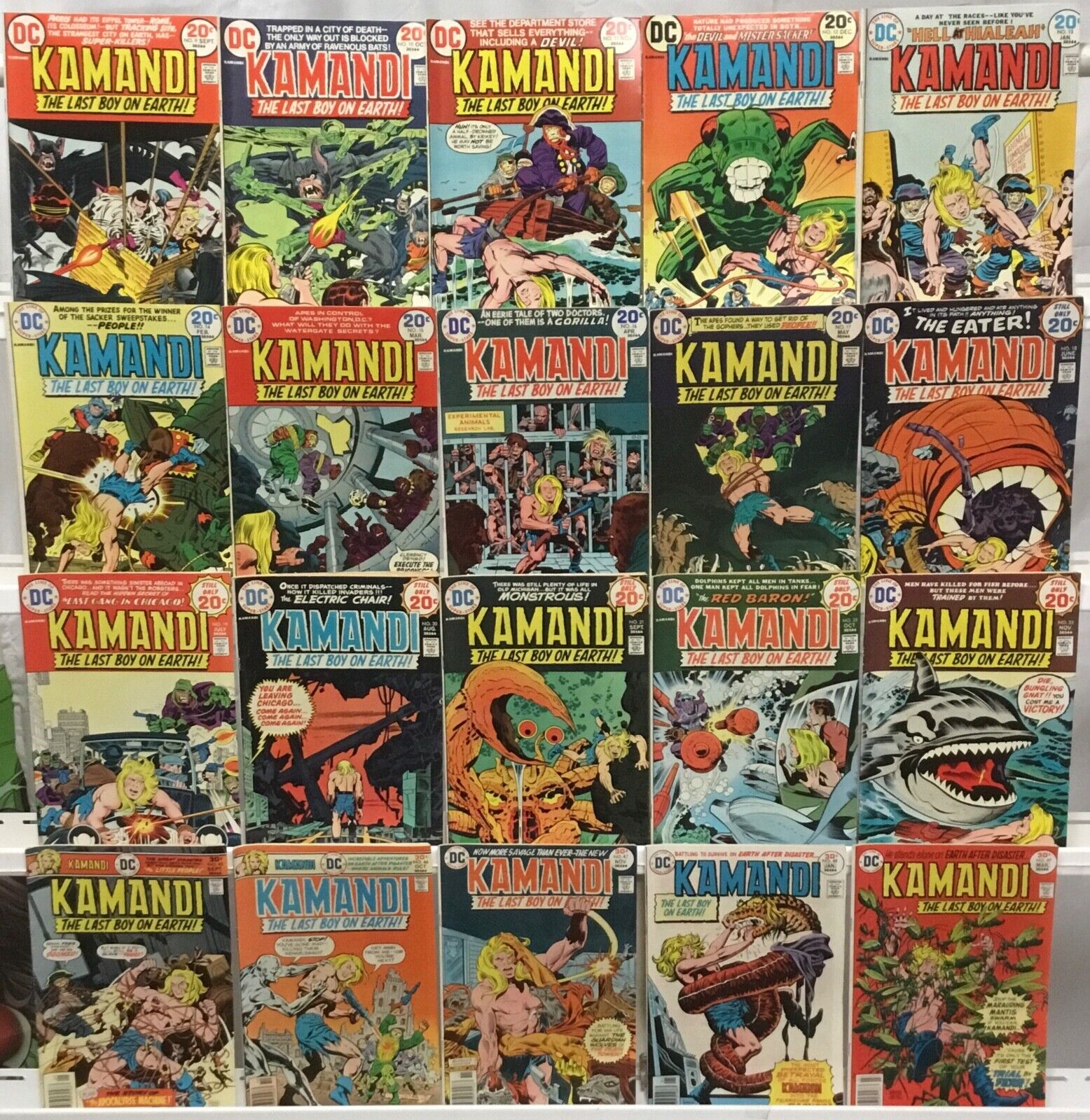 DC Comics - Vintage Kamandi the Last Boy on Earth - Comic Book Lot of 20 Issues