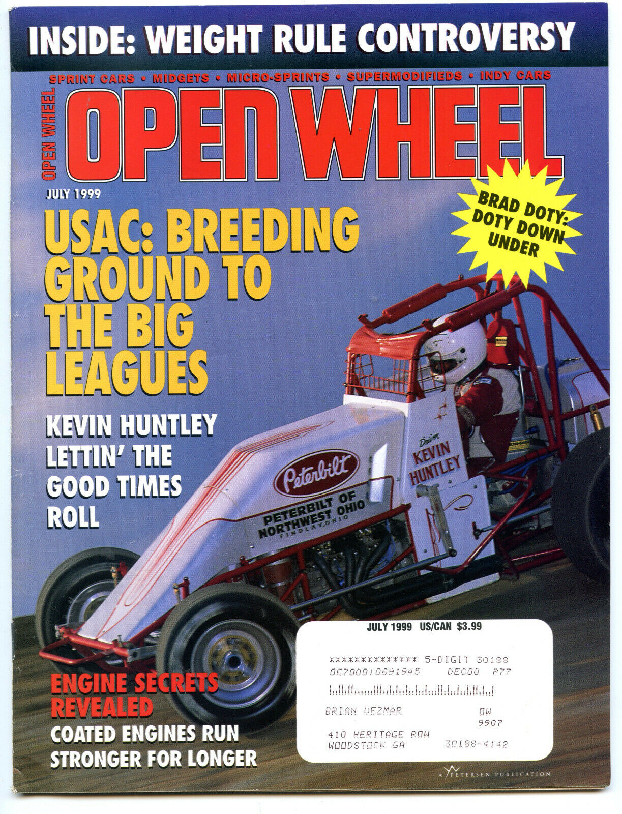 Open Wheel Magazine  July 1999 \