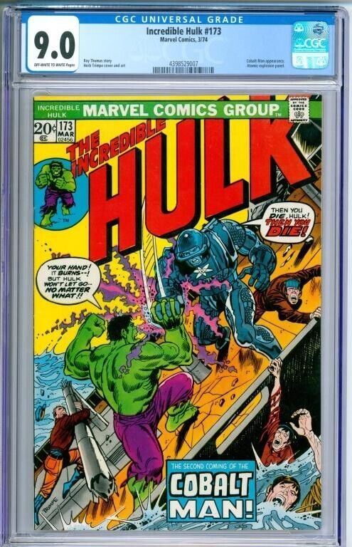 Incredible Hulk #173      CGC Graded  9.0      Marvel Comics 1974