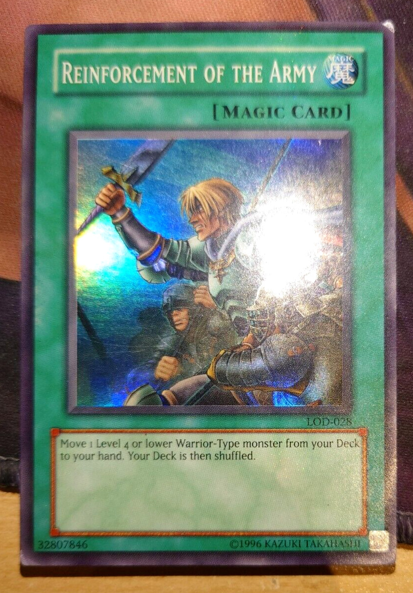 Yu-Gi-Oh TCG Reinforcement of the Army Legacy of Darkness Lod-028 Unlimited
