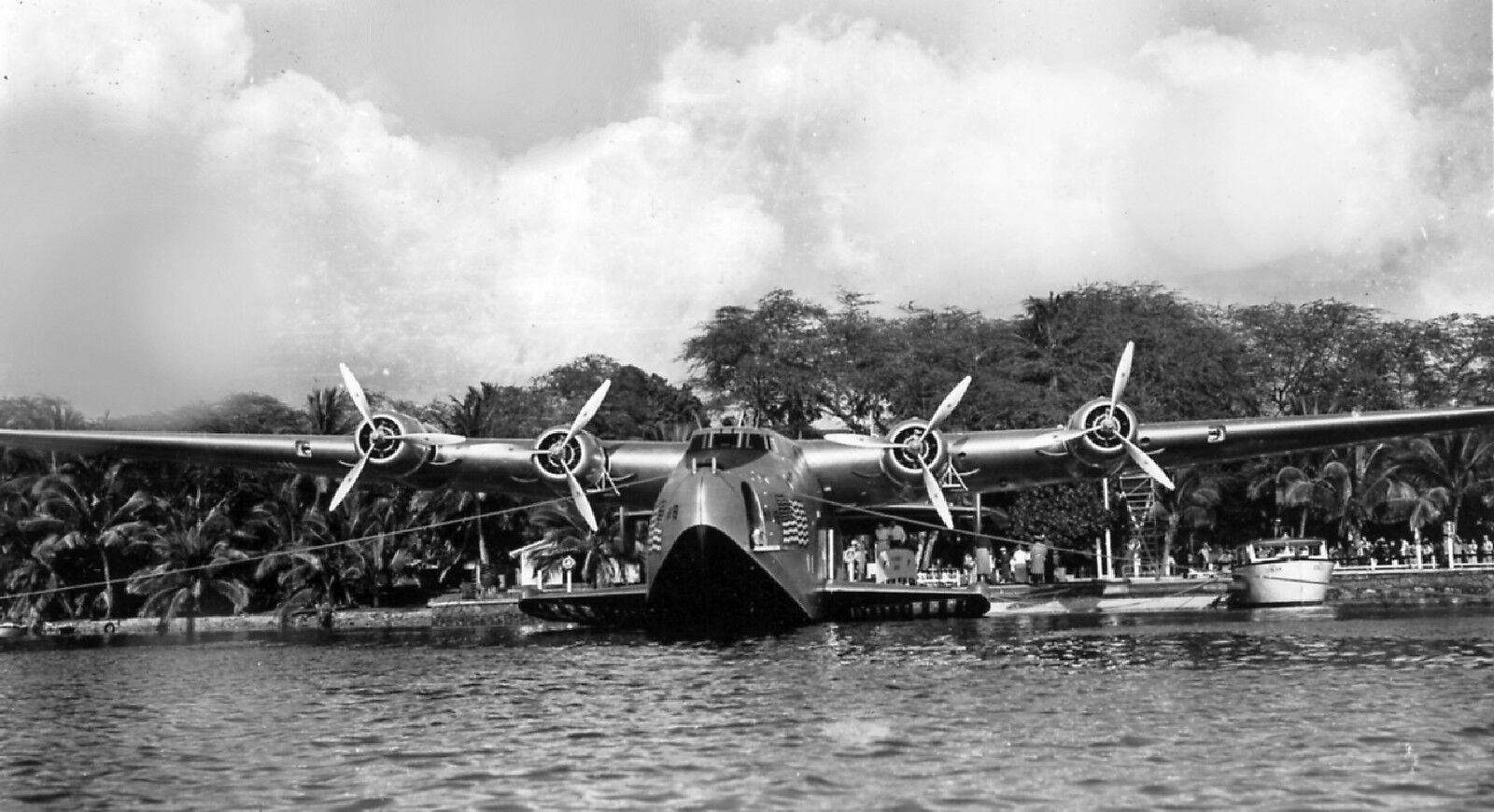  Pan Am Clipper photo Boeing B-314  Airplane Flying Boat 1930s Hawaii   