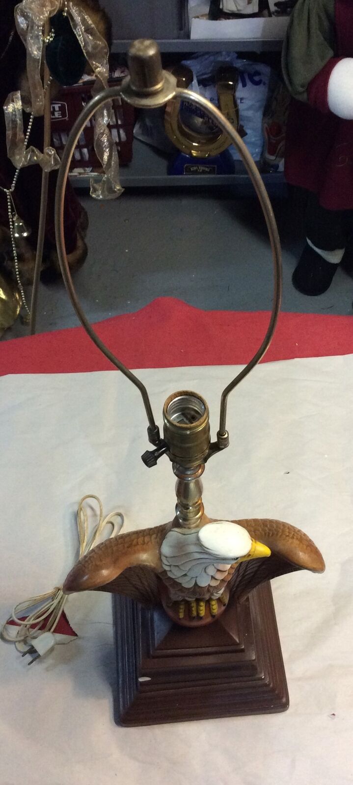 Vintage Leviton Eagle Table Lamp Untested ( 29” ) Height