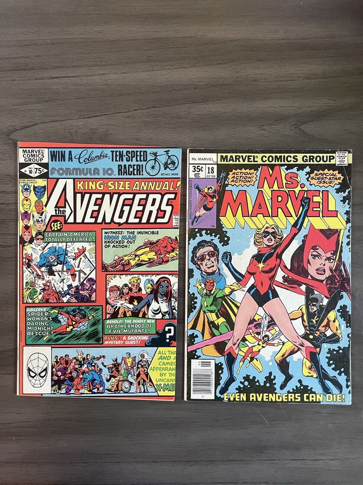 Ms. Marvel #18 (1978) & Avengers Annual #10(1981) 1st Mystique 1st Rogue 2 Books