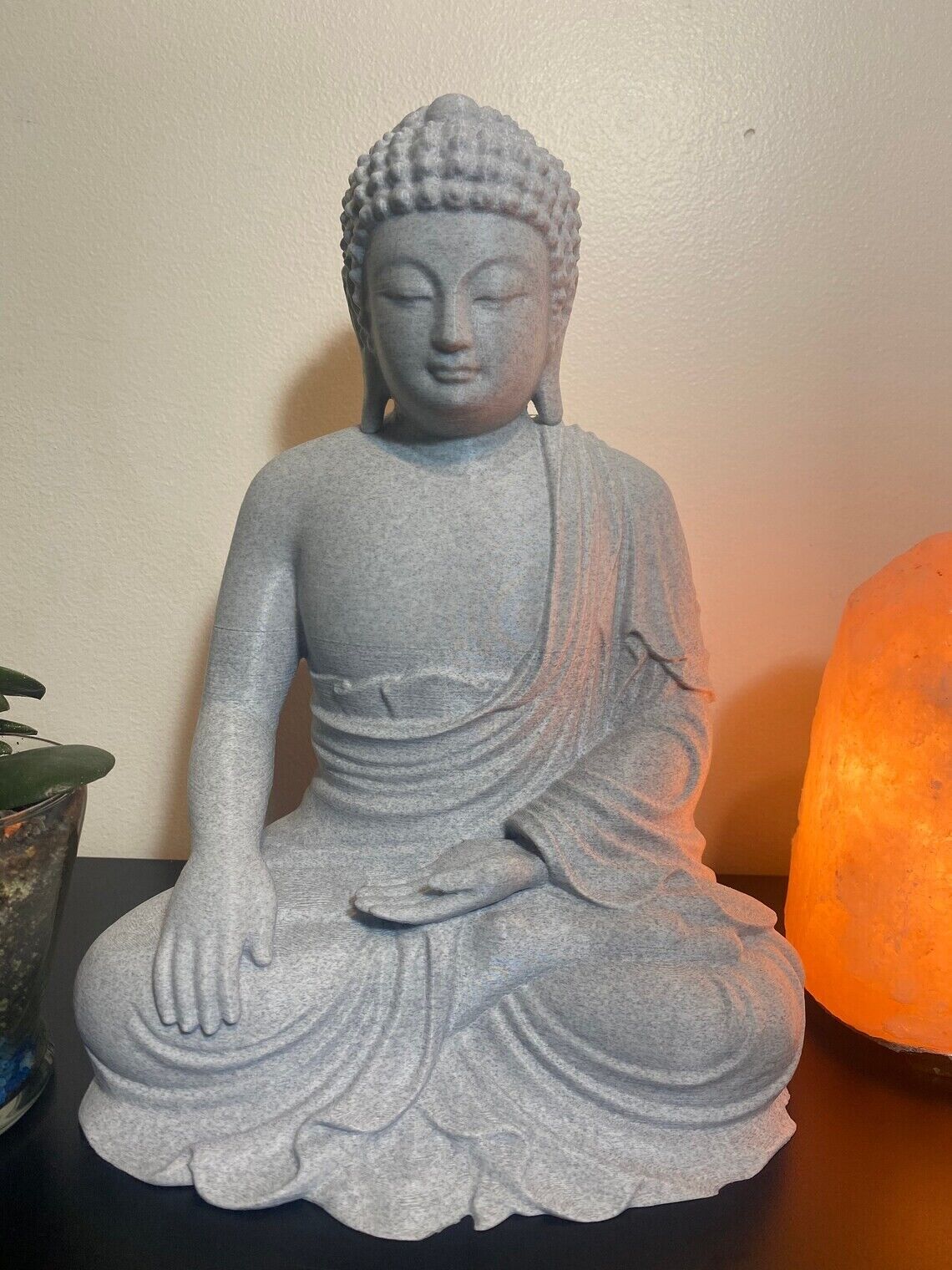 Buddha Statue, Calming, Meditation, Peace, Marble Filament PLA