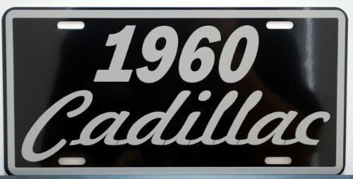 1960 60 CADDY METAL LICENSE PLATE FITS CADILLAC ELDORADO COUPE DEVILLE FLEETWOOD