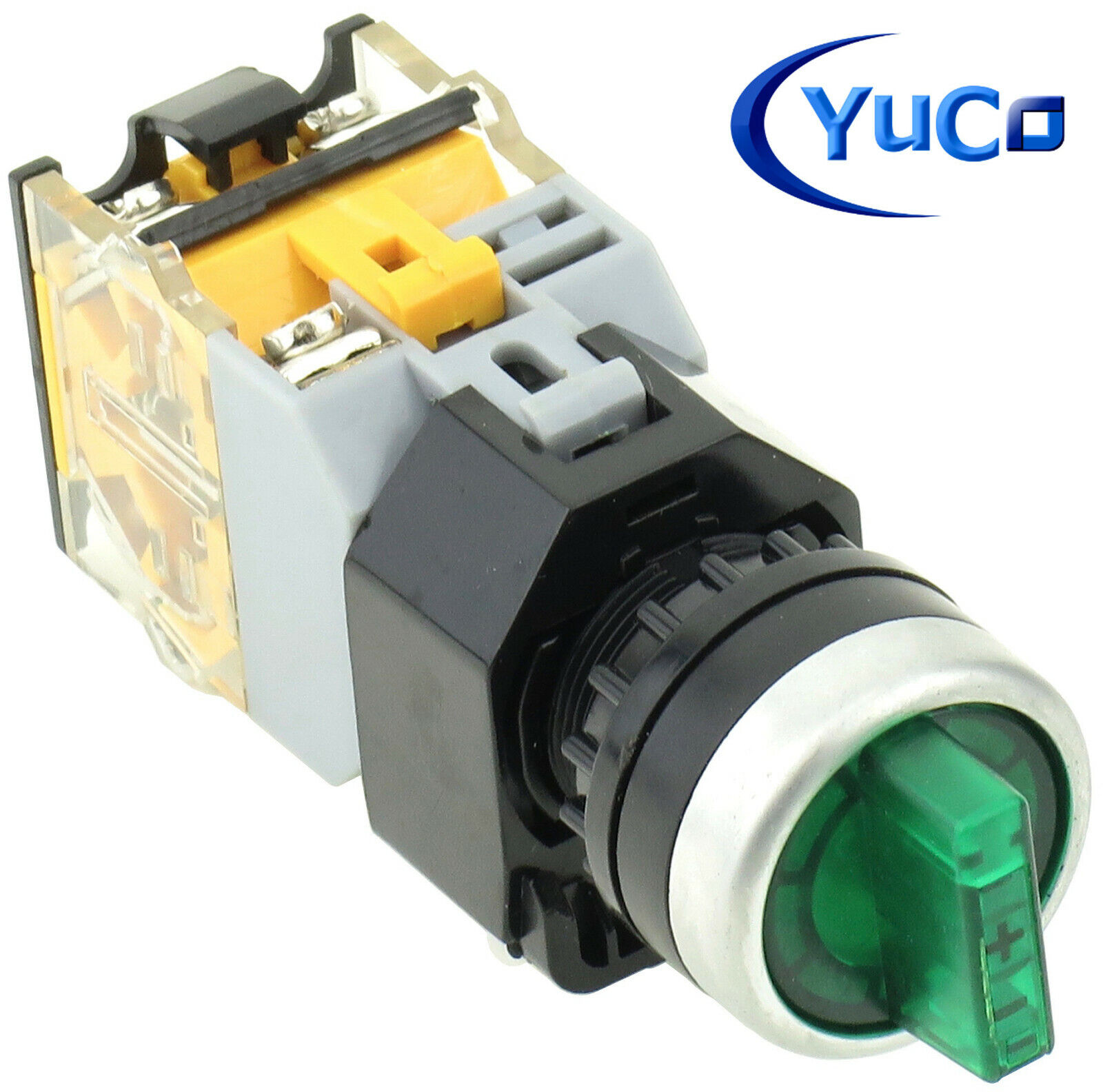 YC-SS22PMA-I LED Illuminated Selector Switch Color, Voltage, 2 or 3 Position