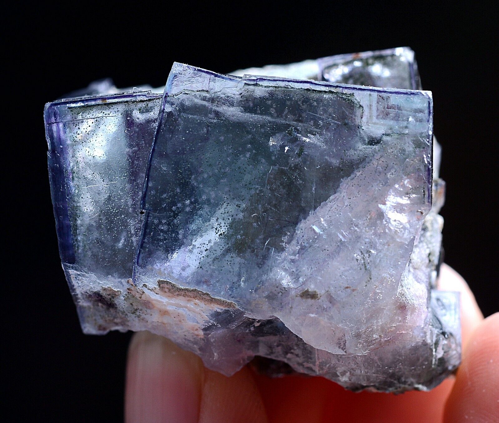 57g Natural Phantom Window Purple Fluorite Mineral Specimen/Yaogangxian  China