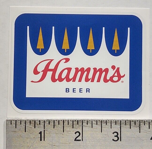 Vintage Hamm\'s Beer sticker decal