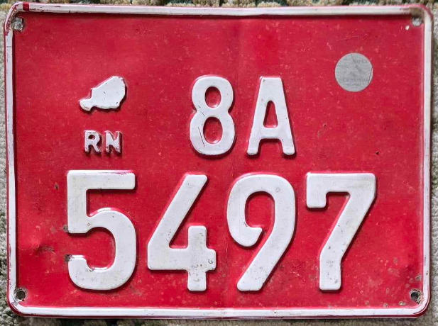 NIGER license plate NIGERIEN number plate AFRICA
