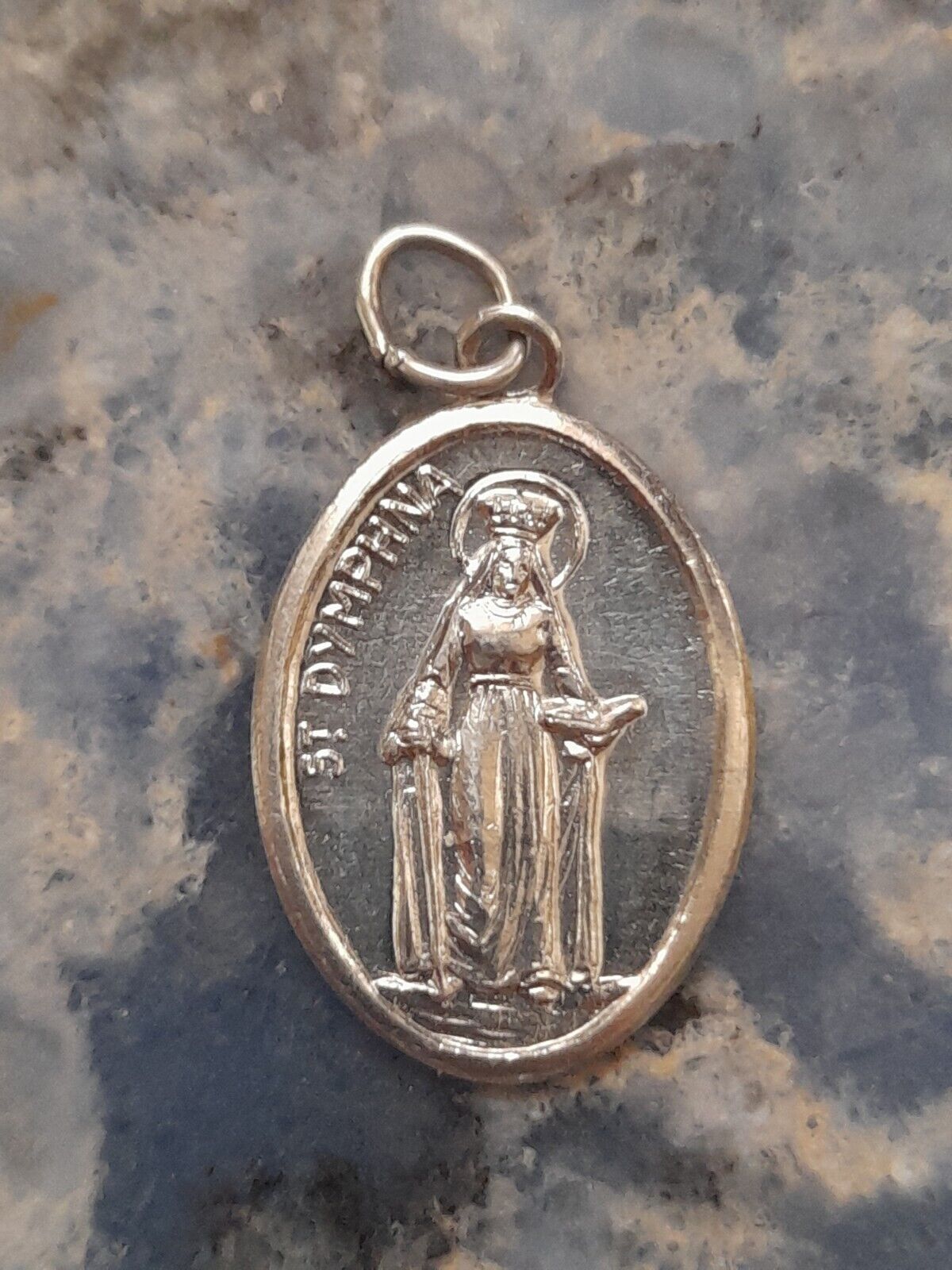 St Dymphna Pray for us Medal Italy 