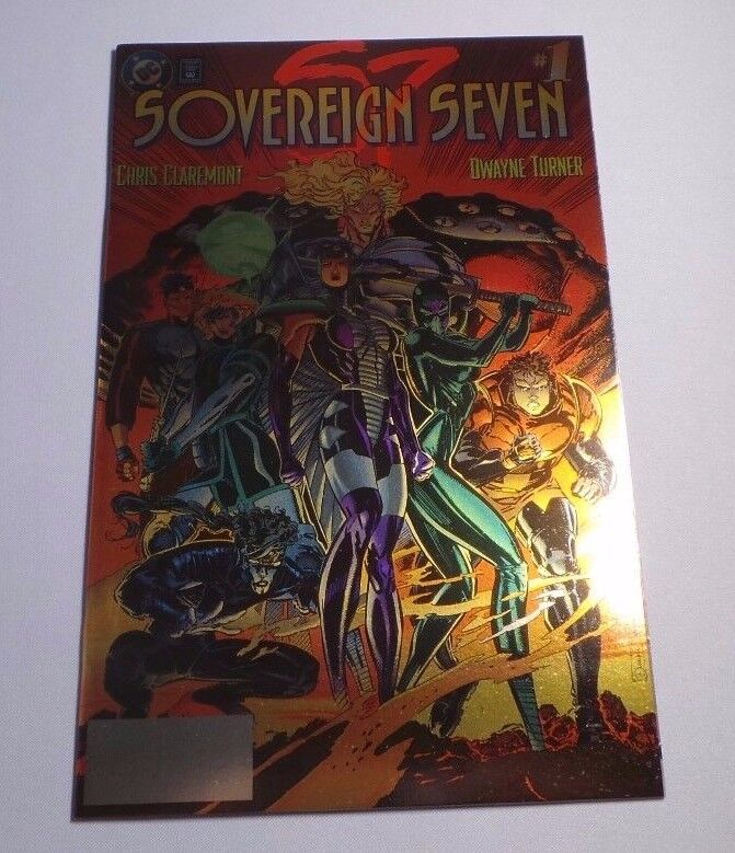 Sovereign Seven #1 Rare Platinum Variant DC 1995 NM/NM+