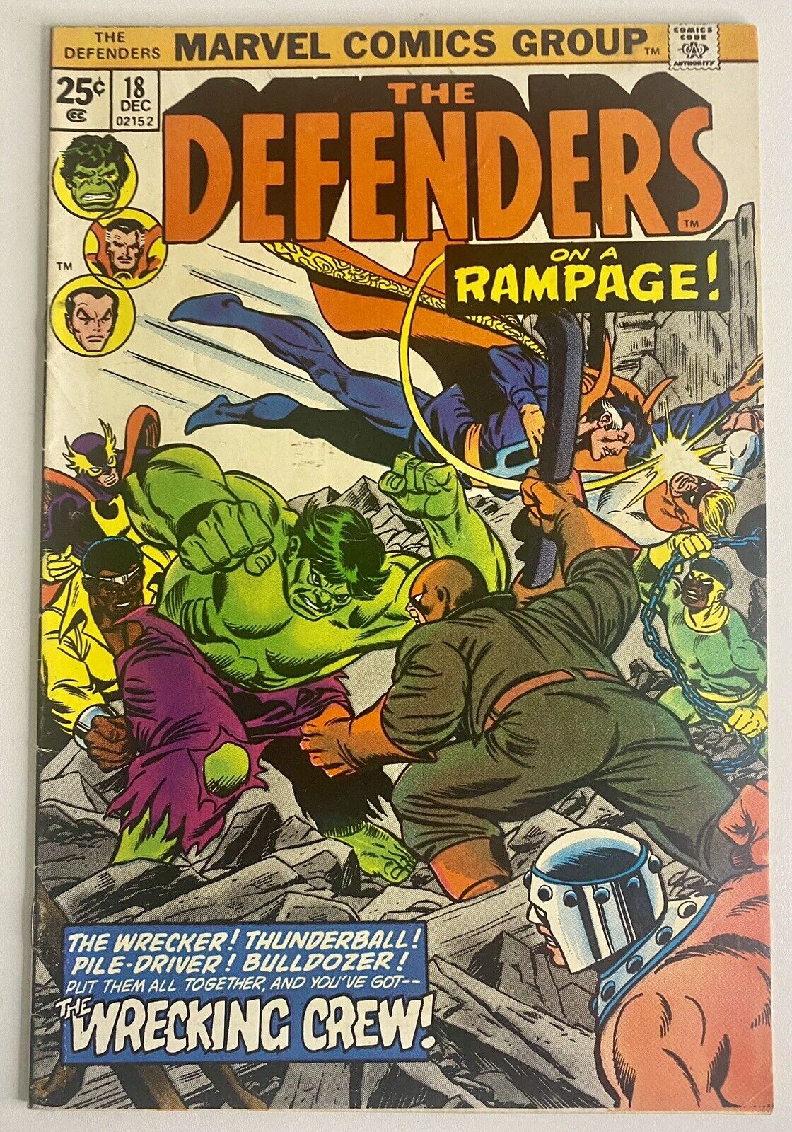 Defenders #18,  1st Full Appearance Wrecking Crew (She-Hulk Show) Key