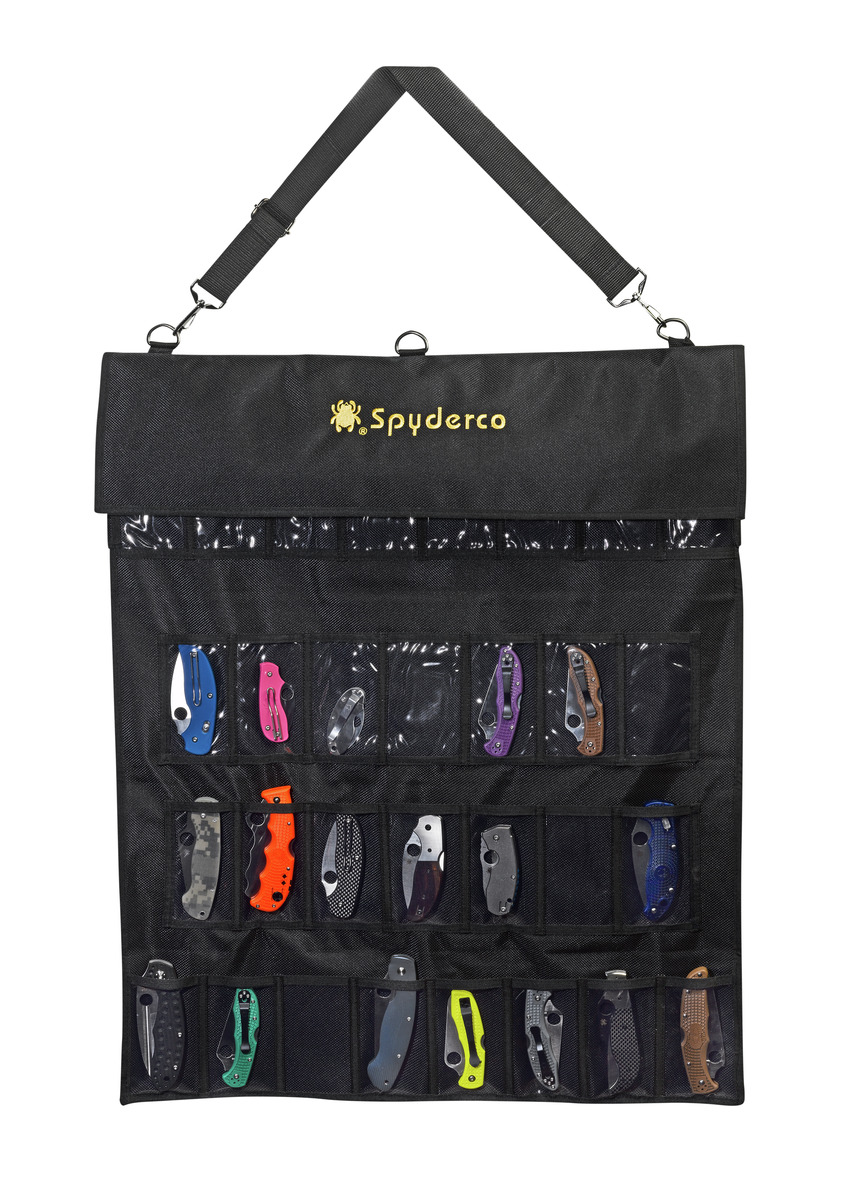 Spyderco Large SpyderPac 30-Knife Carrying Case Black Polyester Cordura SP1