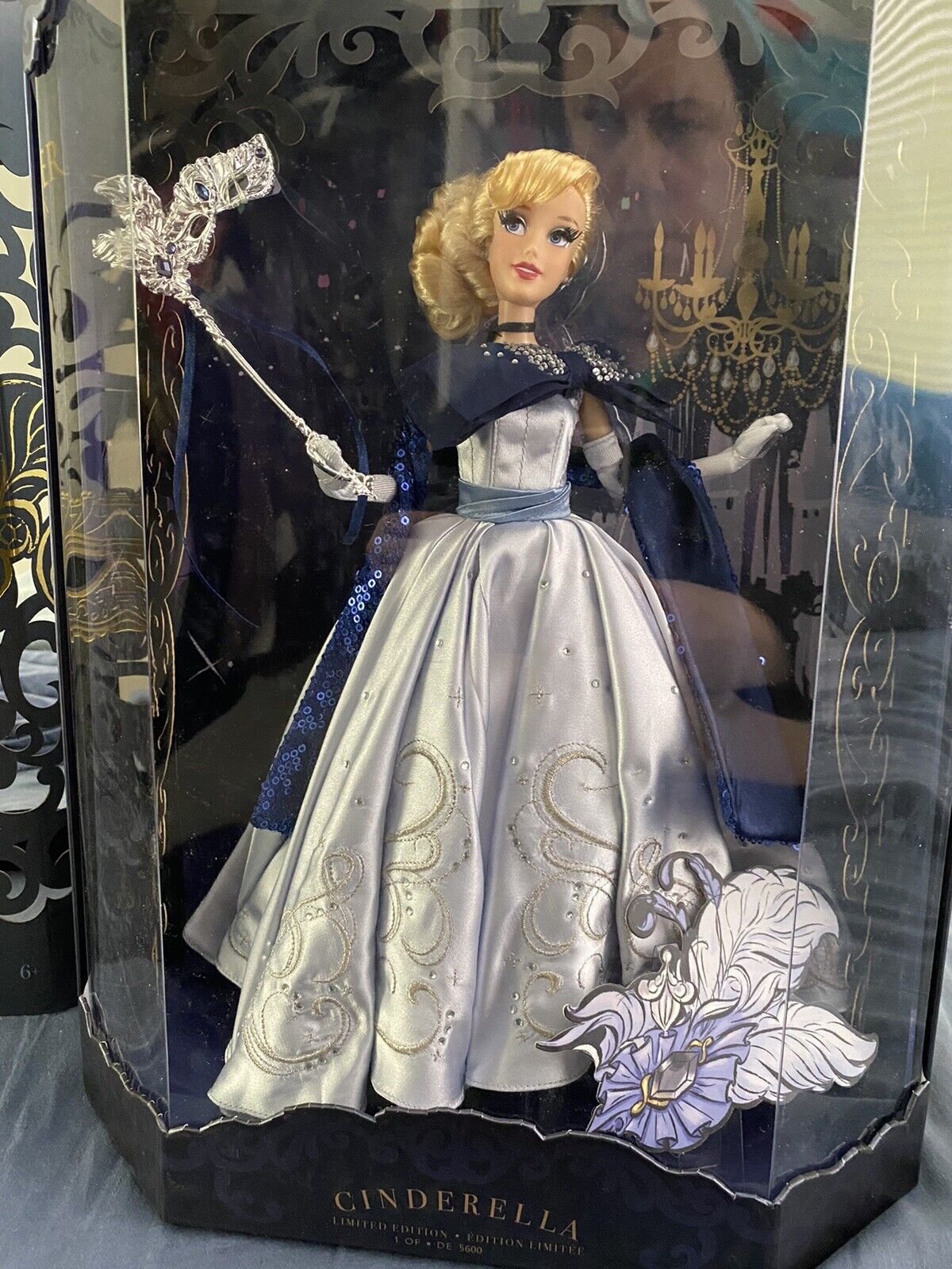 Cinderella Midnight Masquerade Designer Series Doll Limited Edition Disney- NEW