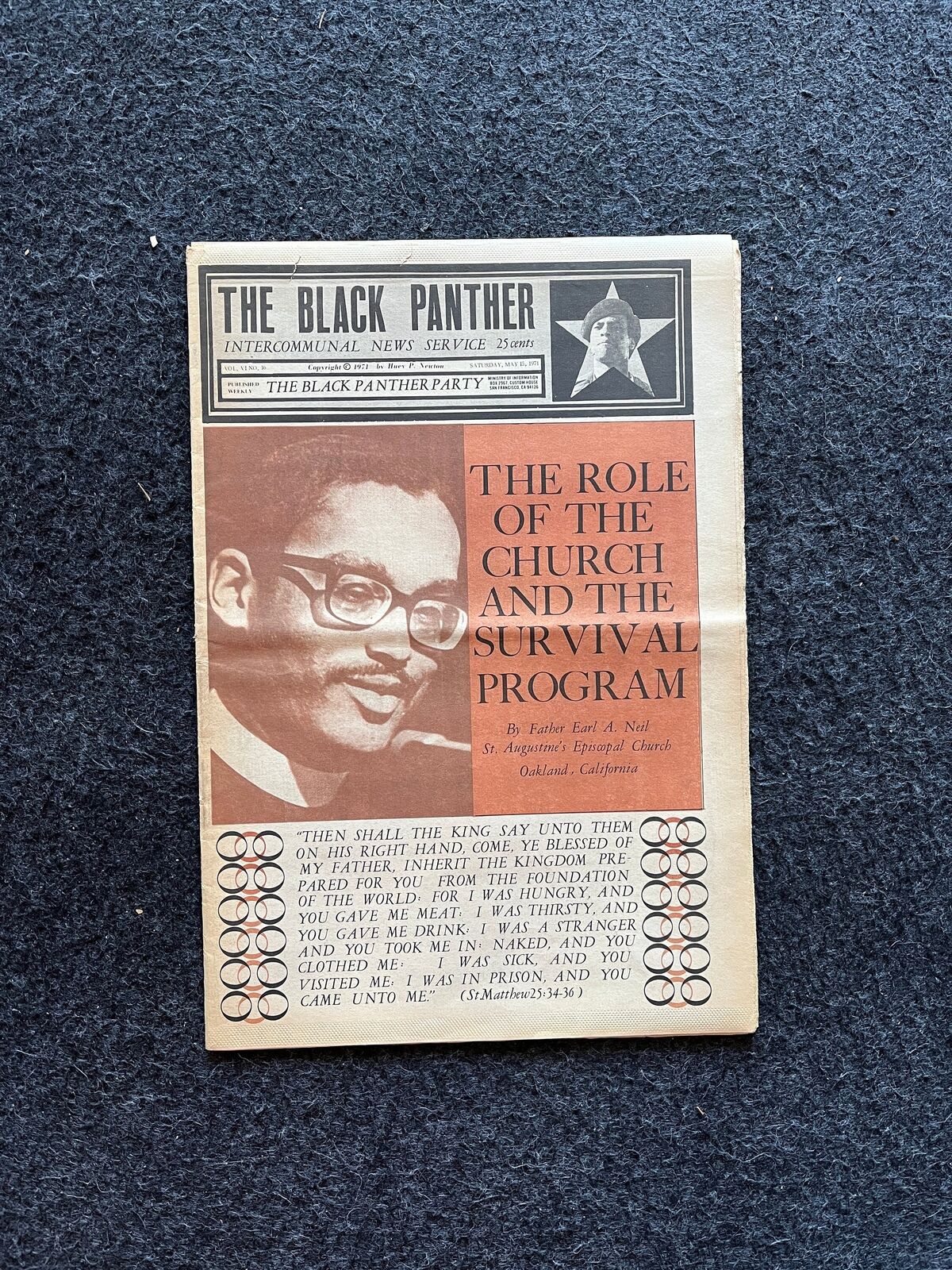 1971 Religion and the Black Panther Political Party, Black Excellence, Civil Ri