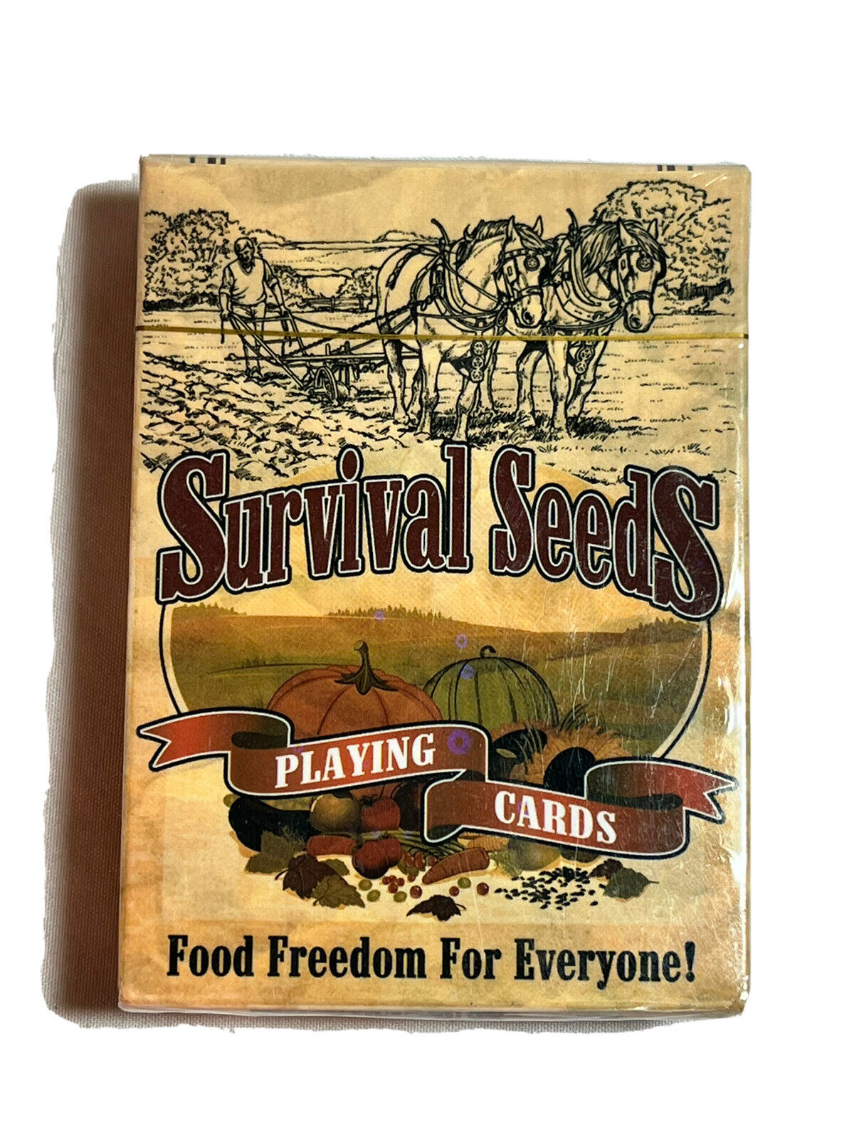 Survival Seeds Playing Cards Gardening Vegetables Herbs Food Prepper NIP