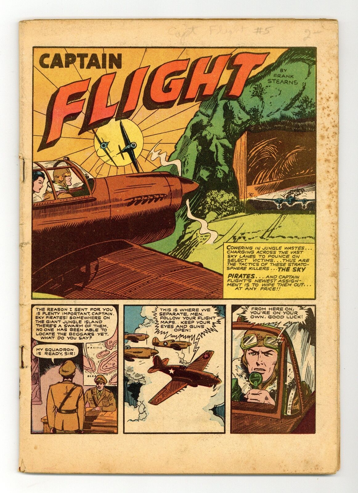 Captain Flight Comics #10 Coverless 0.3 1945