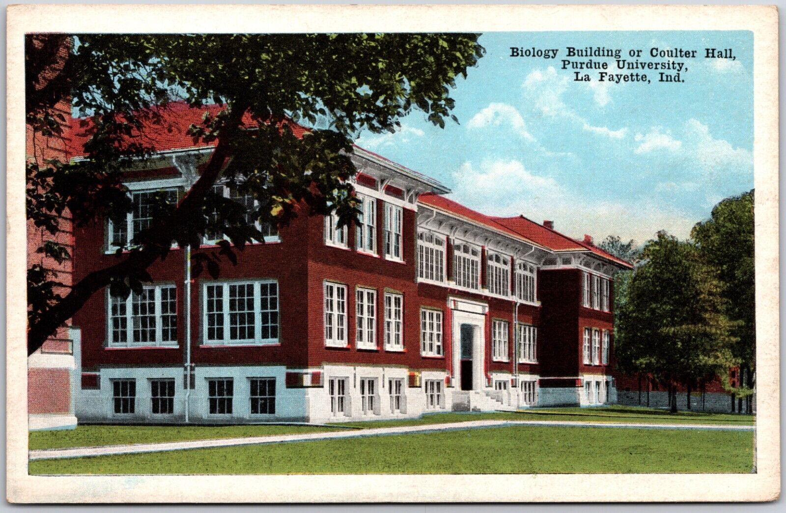  Biology Building Coulter Hall Purdue University Lafayette In Indiana Postcard