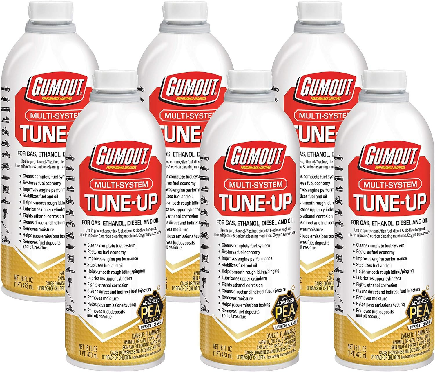 Gumout 510011 Multi-System Tune-Up, 16 fl oz. (Pack of 6)