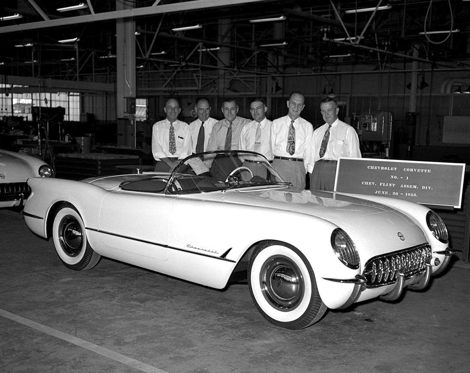 1953 CORVETTE First Car off the Assembly Line PHOTO (174-v)