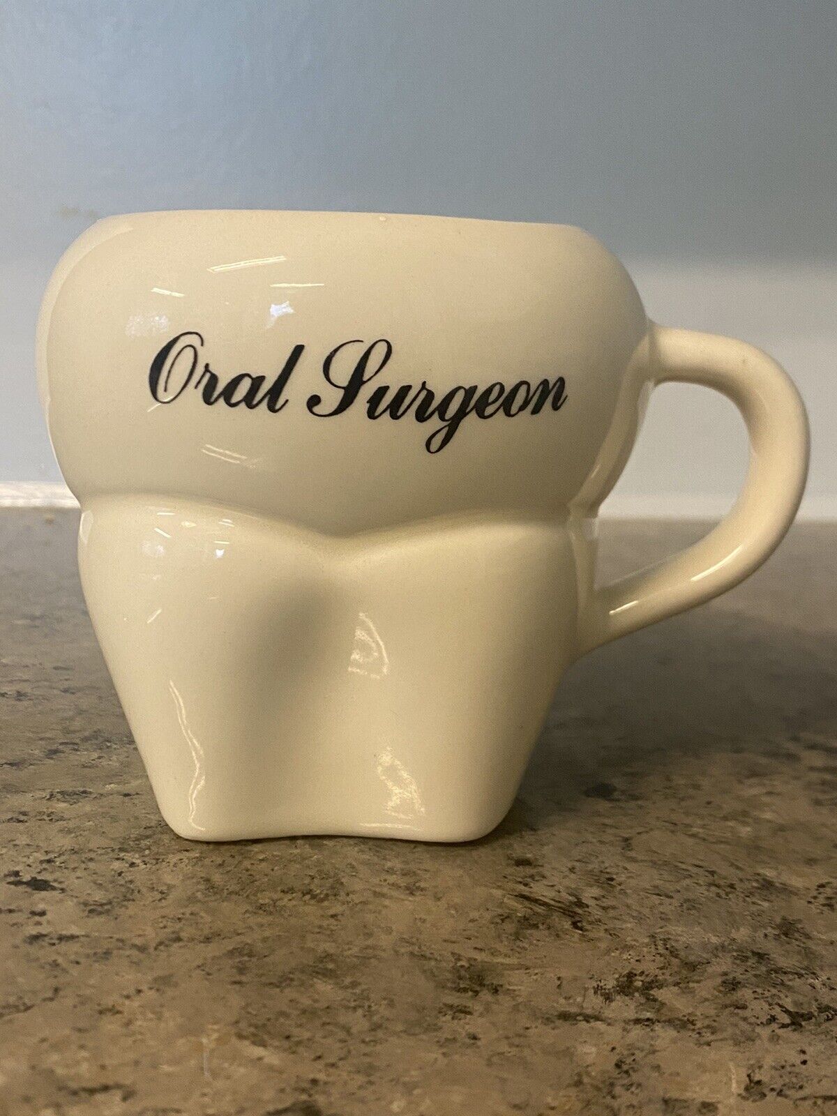 Vintage Tooth Shaped Oral Surgeon Coffee Tea Cup Mug R.O.S.E. Ltd Dentist
