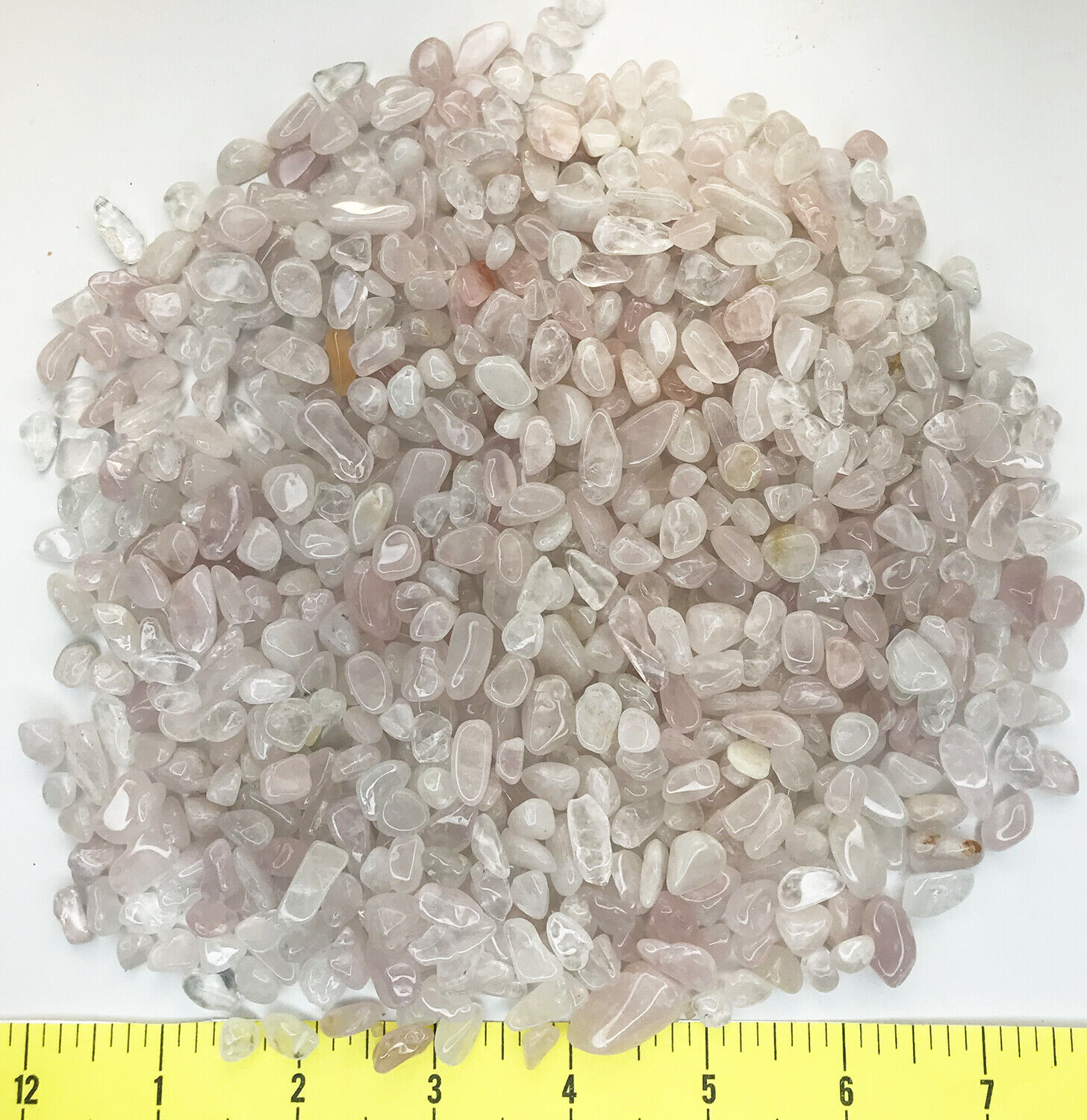 QUARTZ ROSE X-Small to Small (8-20mm) polished pink crystal quartz    1 lb.