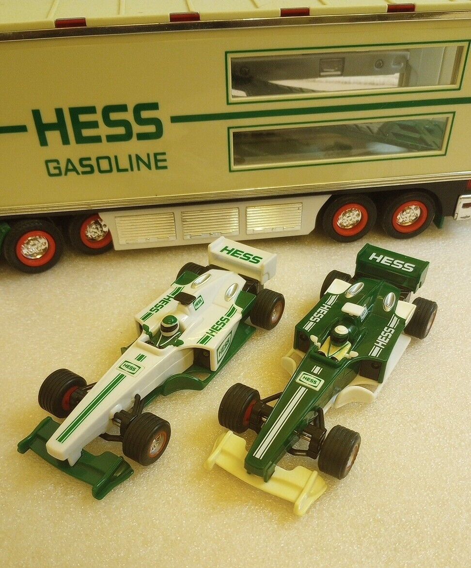 Indy Car 2 Lighted Indy Cars With Hess Hauler Lighted