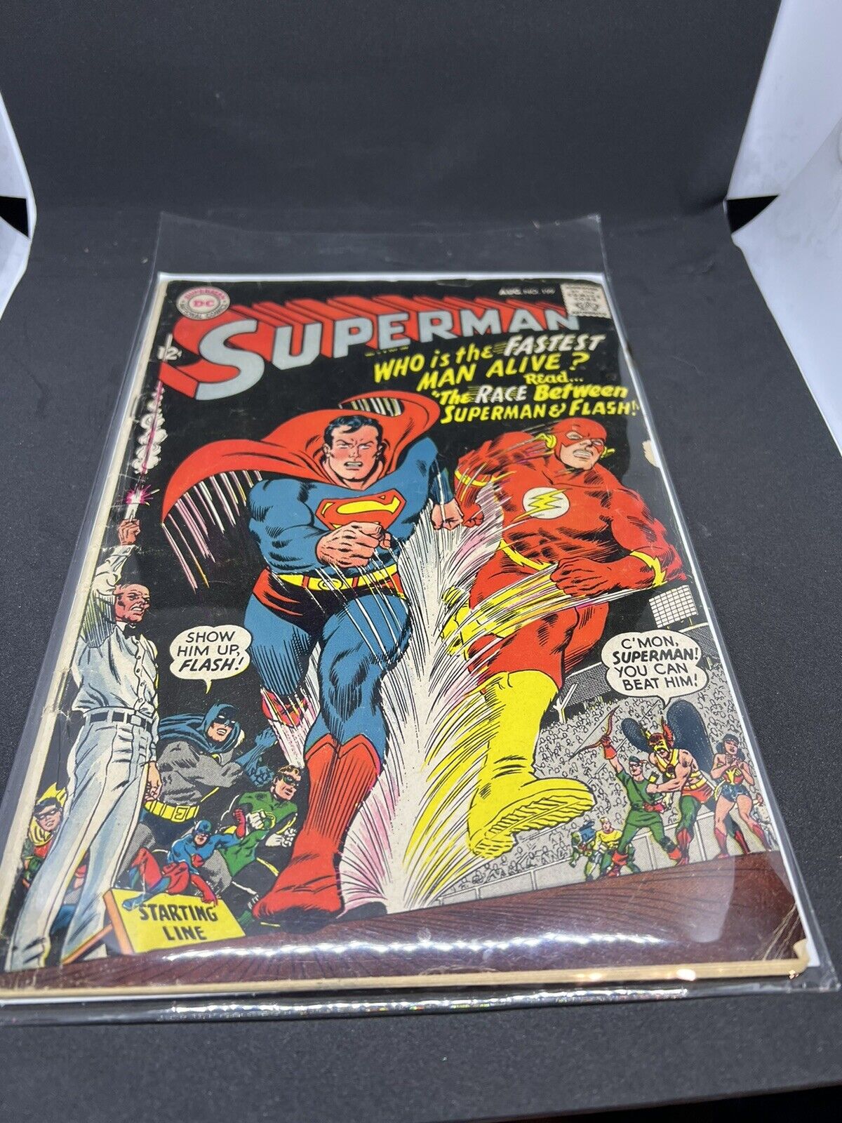 Superman #199 Race Between Superman and Flash DC Comics 1967- Collectable