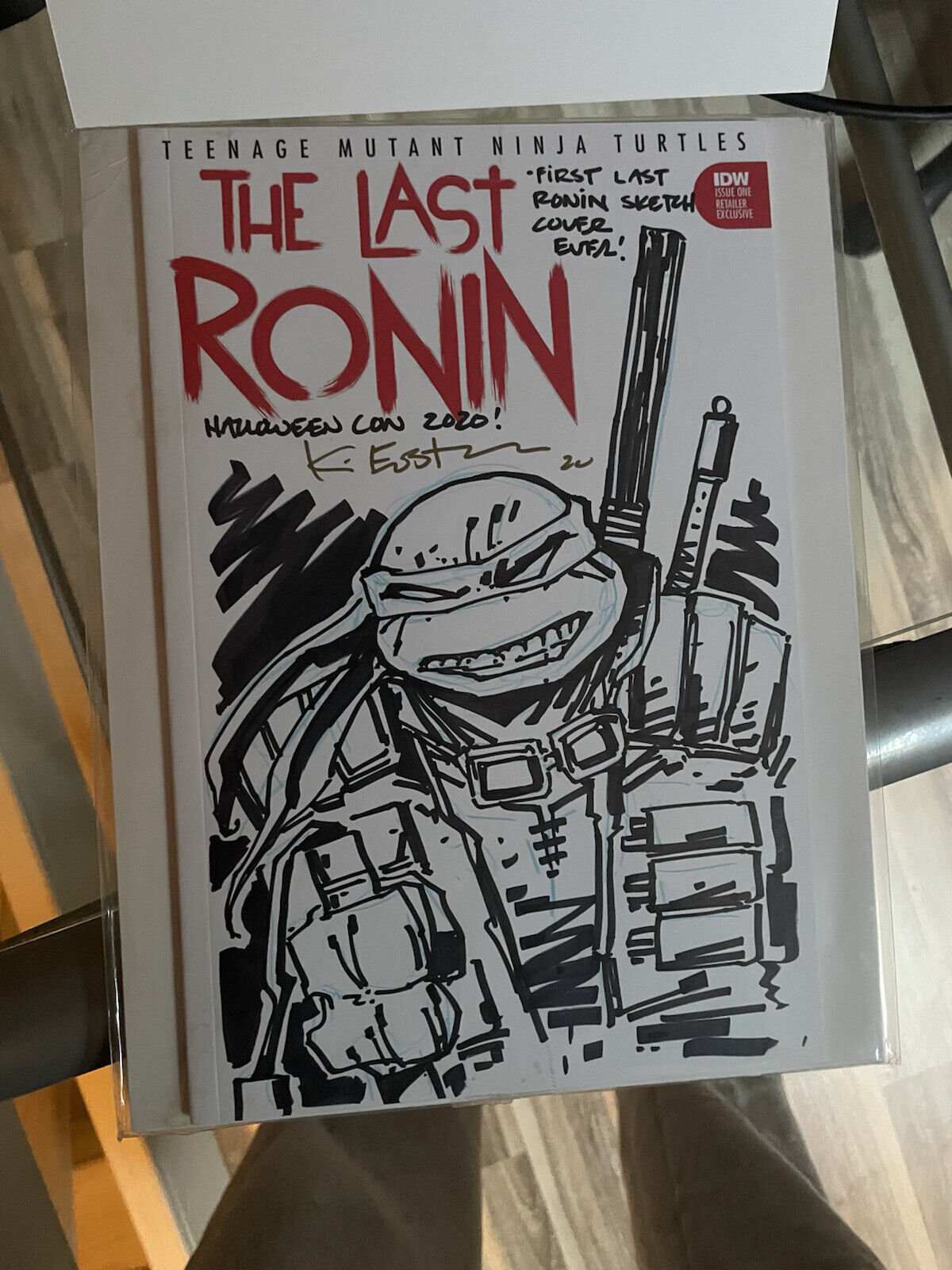 The Last Ronin #1 First Sketch Cover Ever by Kevin Eastman *Signed* 1 of a Kind