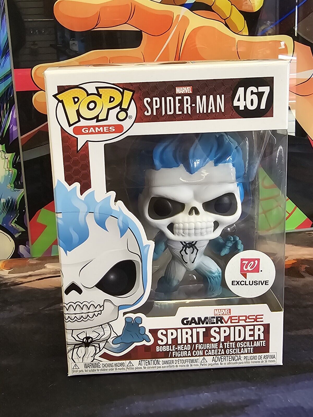 Funko POP Gamerverse Spirit Spider #467 ~ Walgreens Exclusive CHECK PHOTOS