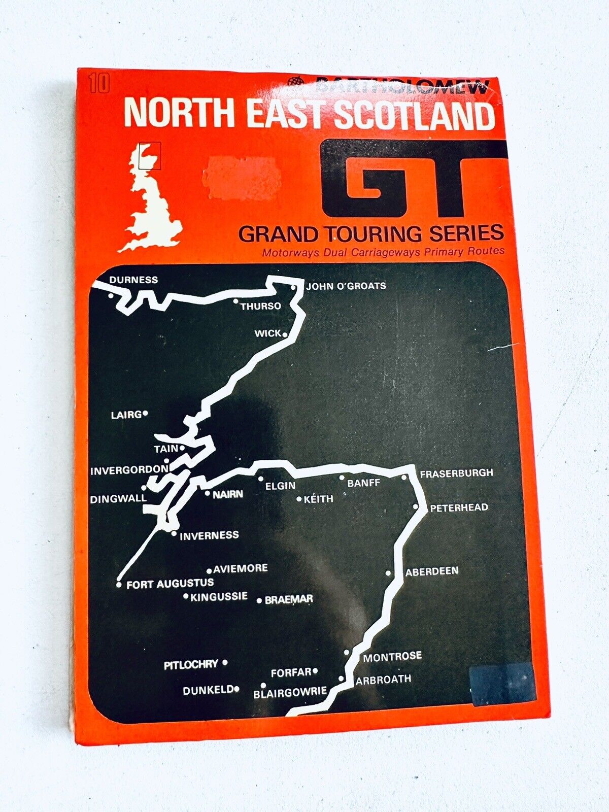 Vintage 1977 North East Scotland GT Grand Touring Series Map (Bartholomew)