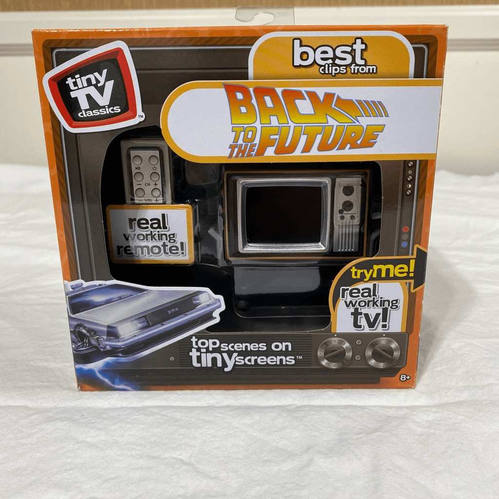 Basic Fun Real Tiny TV Classics Best Clips Back to the Future Newest Collectible
