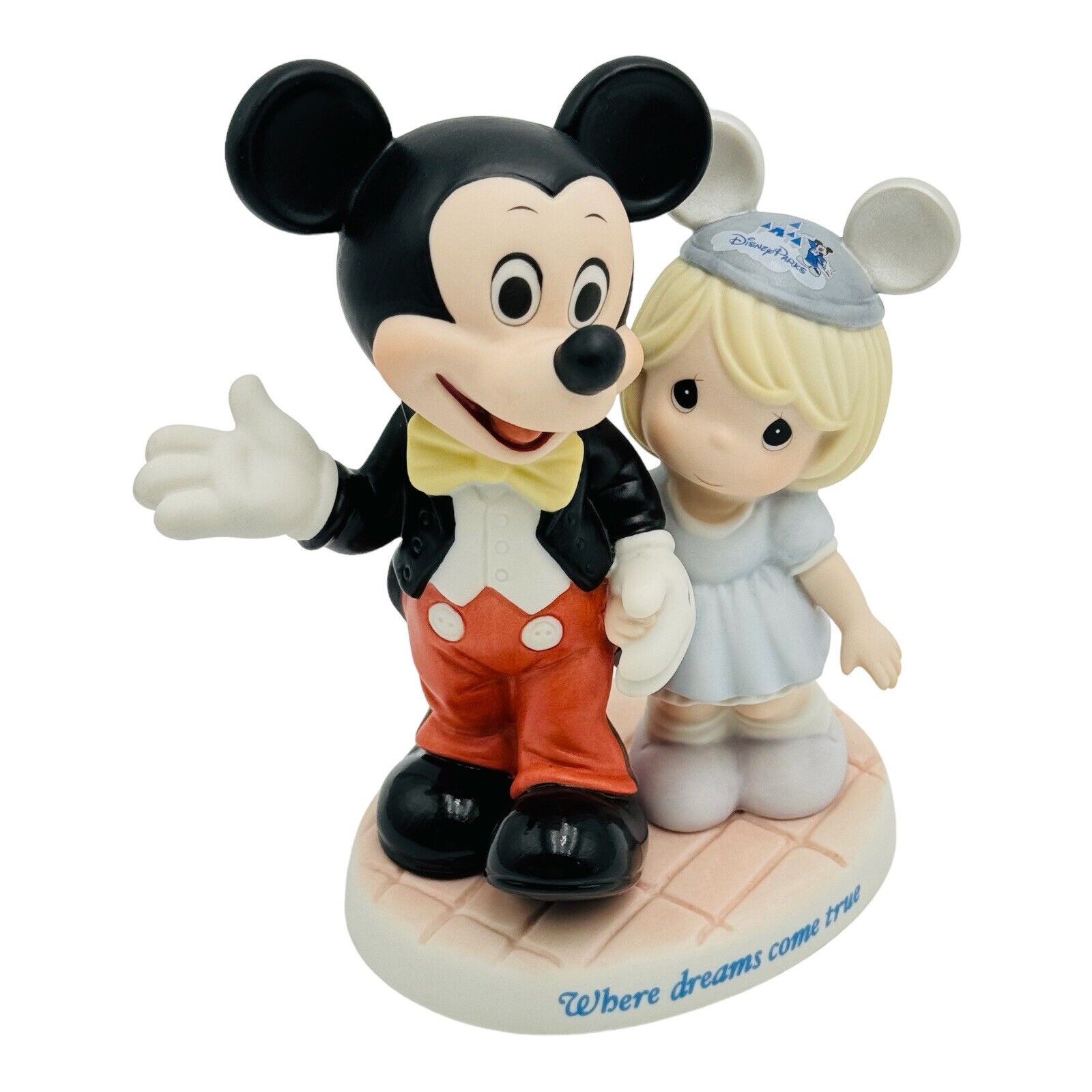 Disney Precious Moments Where Dreams Come True Figurine Mickey Mouse RARE