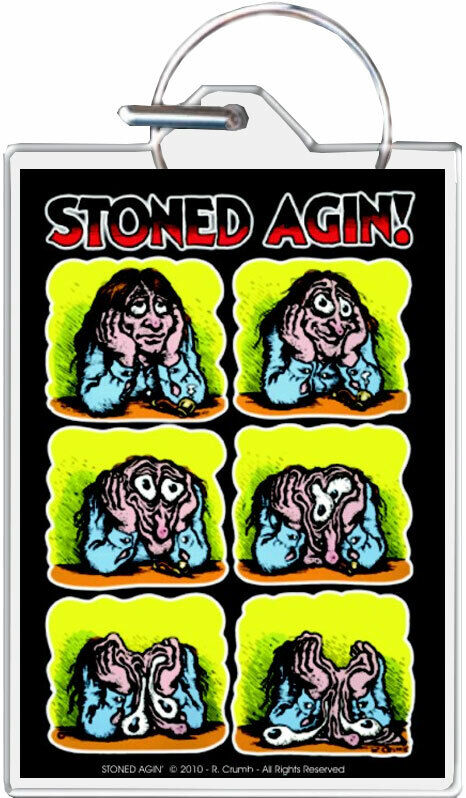 Stoned Agin - R. Crumb Keychain