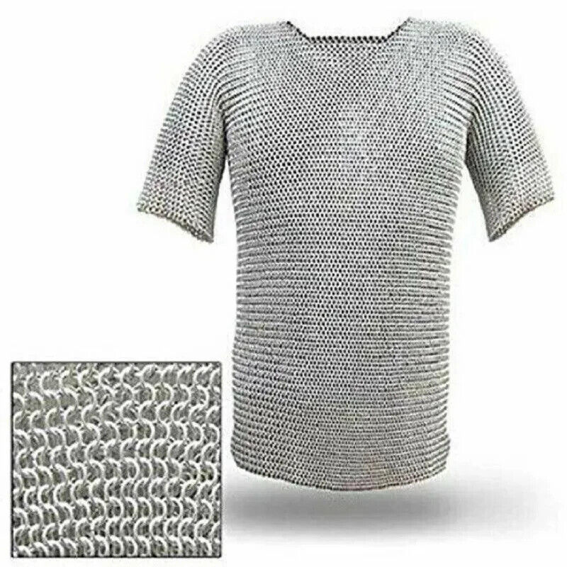 Aluminum Chainmail Medieval Armour Medium Size Butted Chain mail Armor