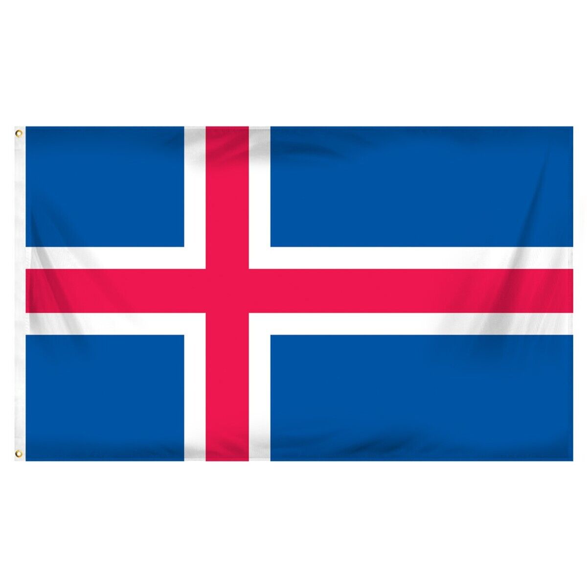 Iceland Flag 3\'x5\' Brass Grommets