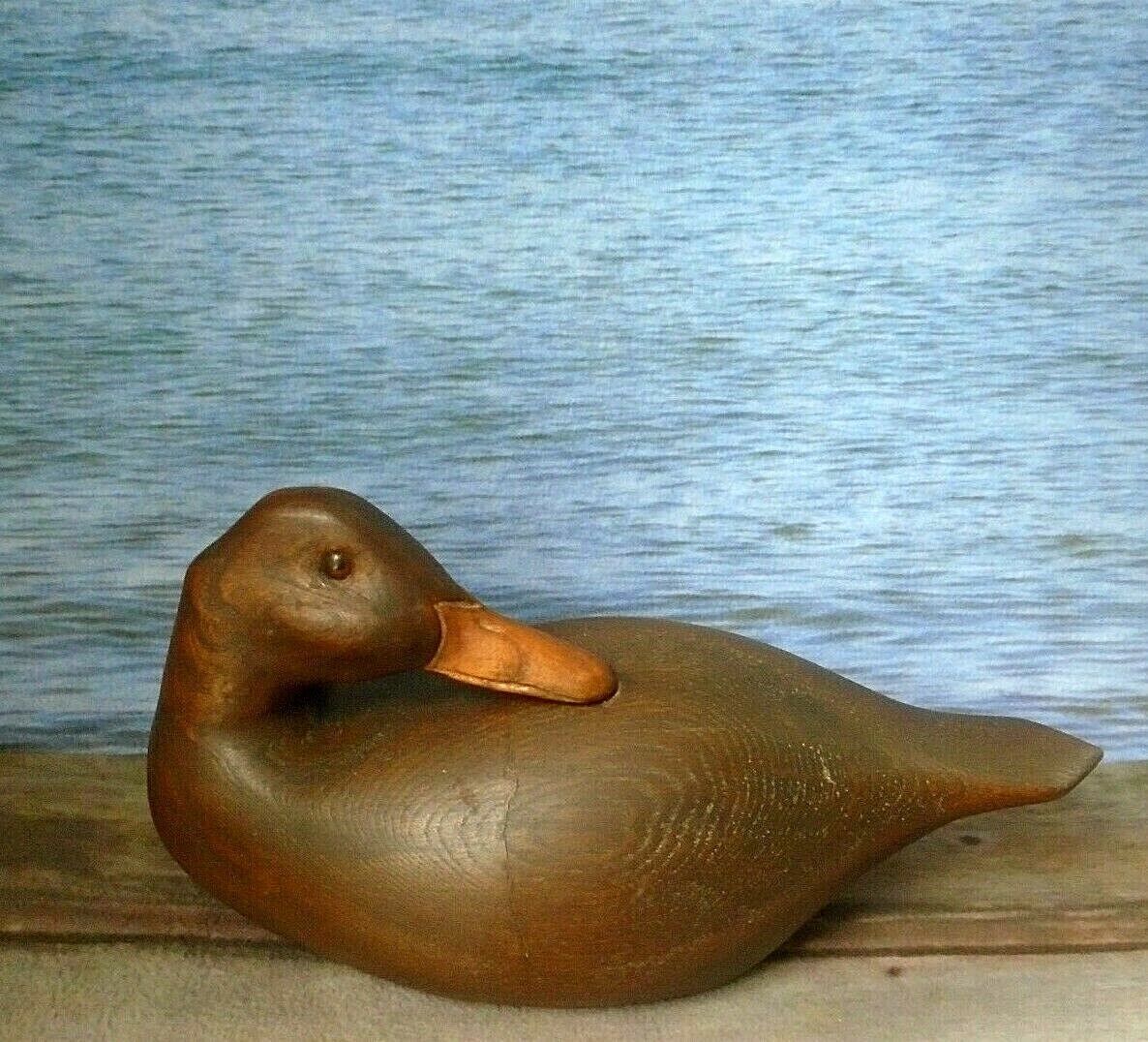 Vintage A.J Cobb Hand Carved Champion 1992 Teal #35 Wood Duck 