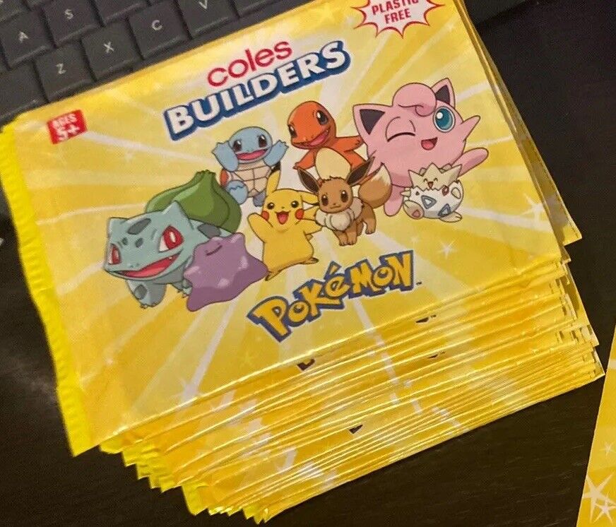 Complete Set/collec COLES Pokemon Builders All 35 Cards 2024