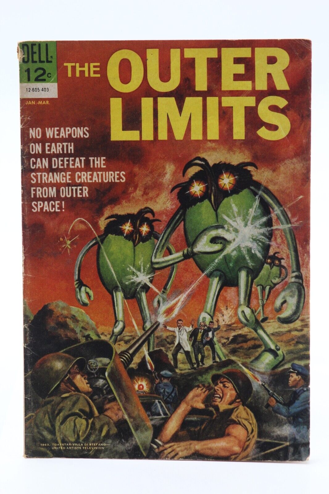Outer Limits (1964) #1 Insect Robots Painted Cover Sci-Fi TV Jack Sparling VG