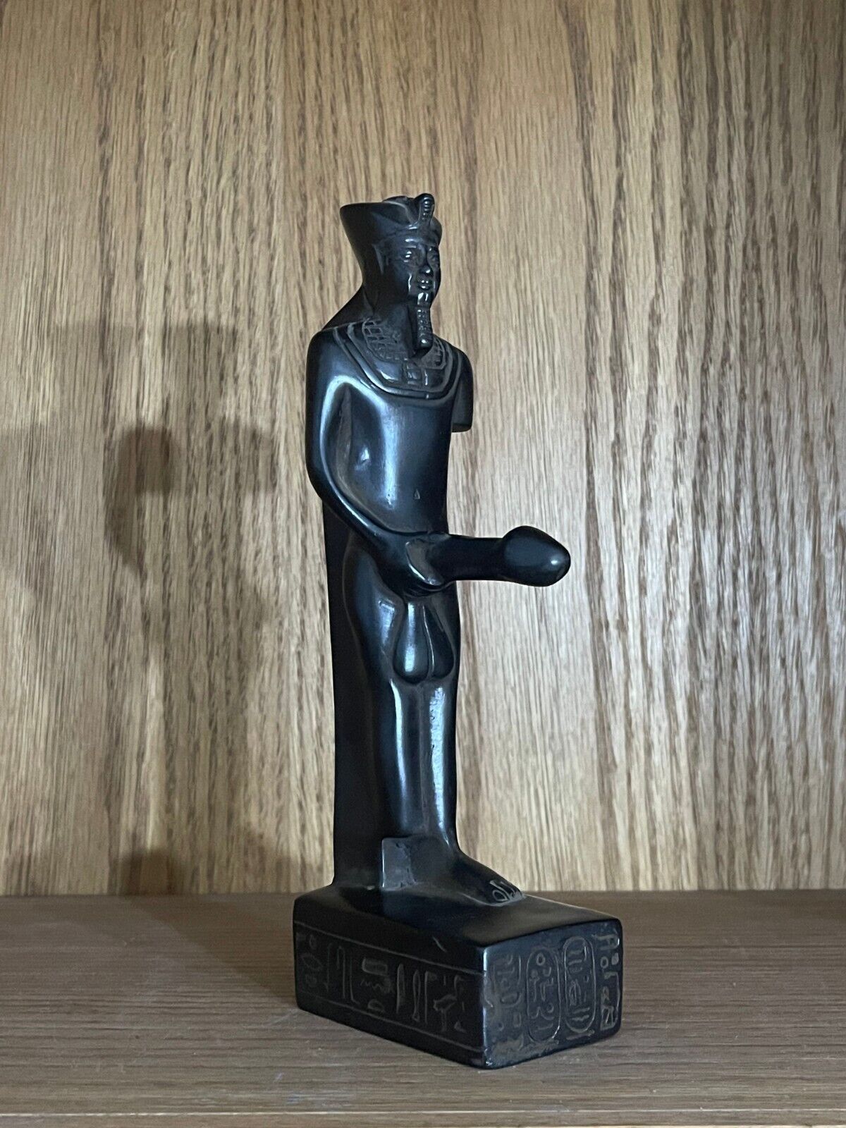 Egyptian God Min Statue , God of Fertility in Ancient Egypt , Erotic Statuette