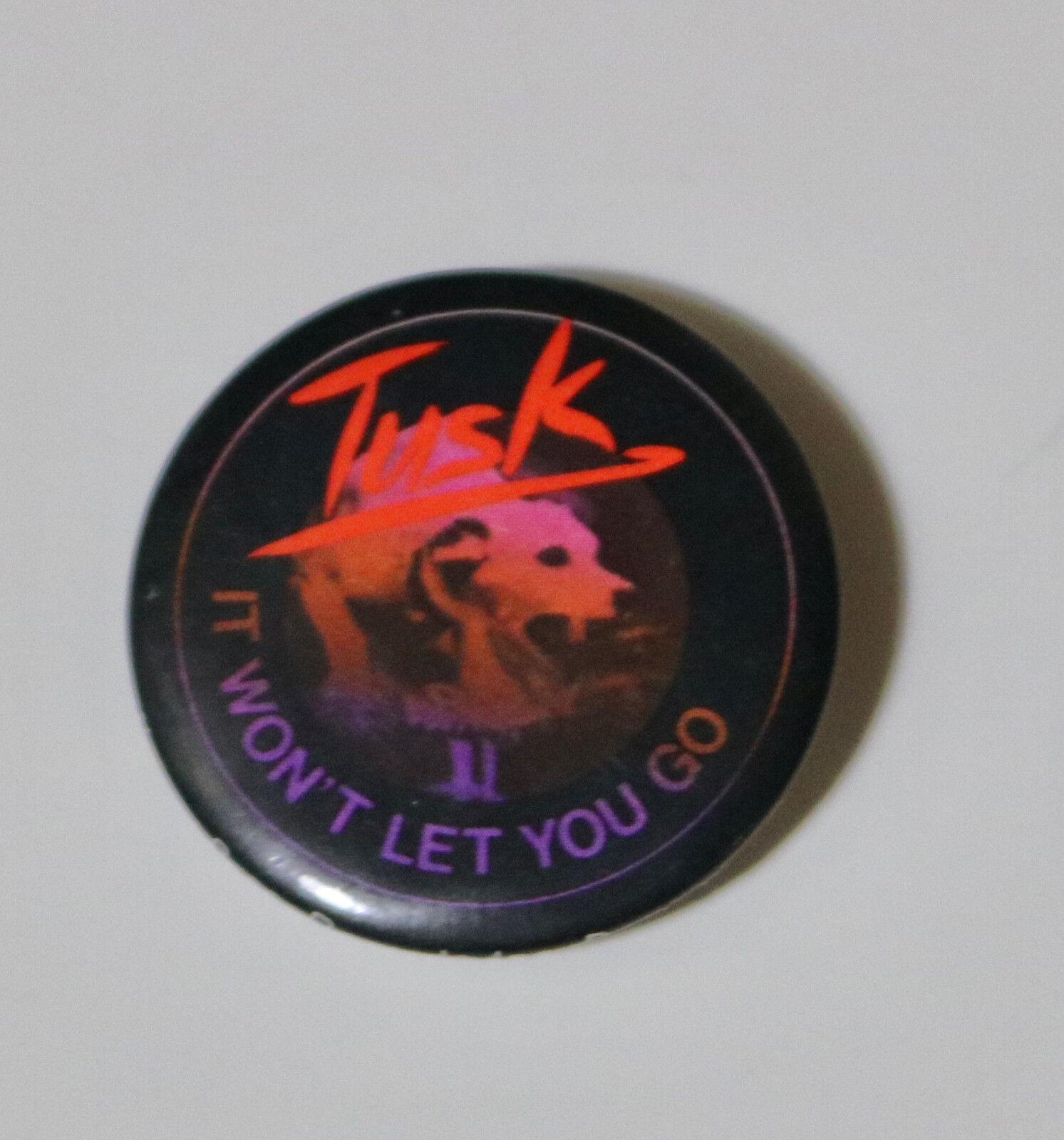 FLEETWOOD MAC Tusk vintage 1979 promo pinback badge pin 