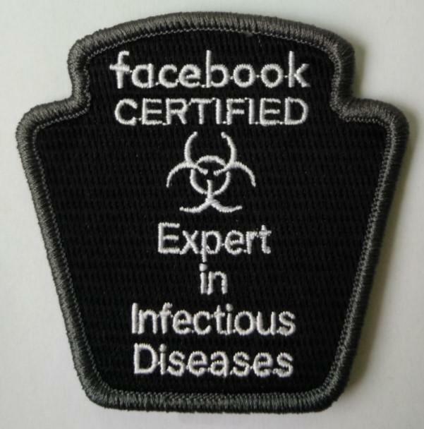 Hook Face book Certified Expert in infectious diseases Black