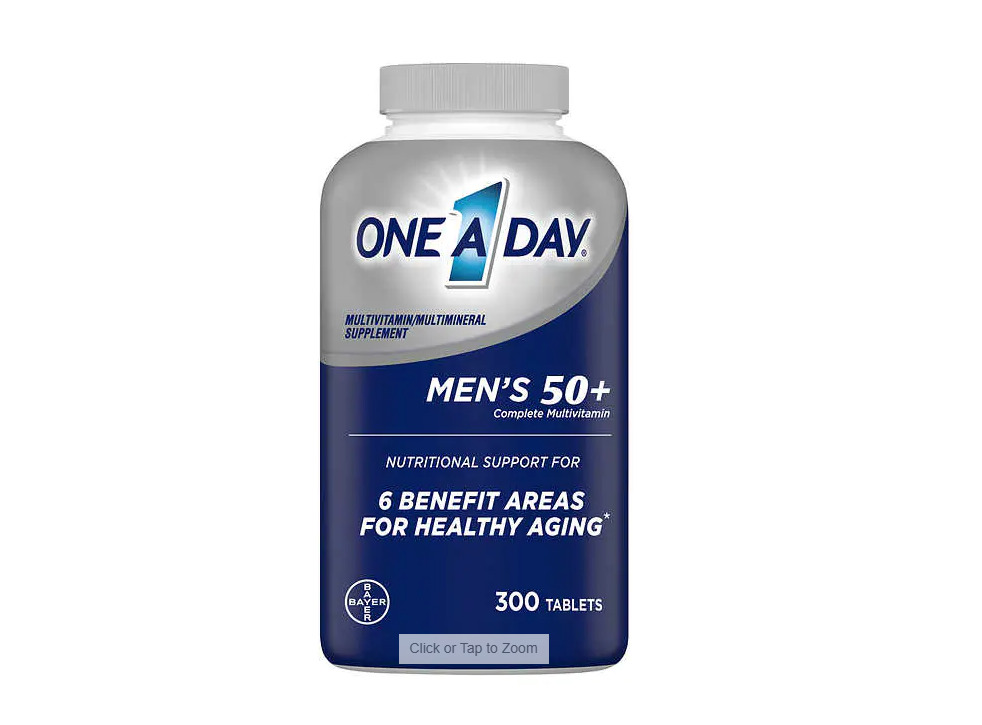 One A Day Men\'s 50+ Healthy Advantage Multivitamin, 300 Tablets EXP 2/2024