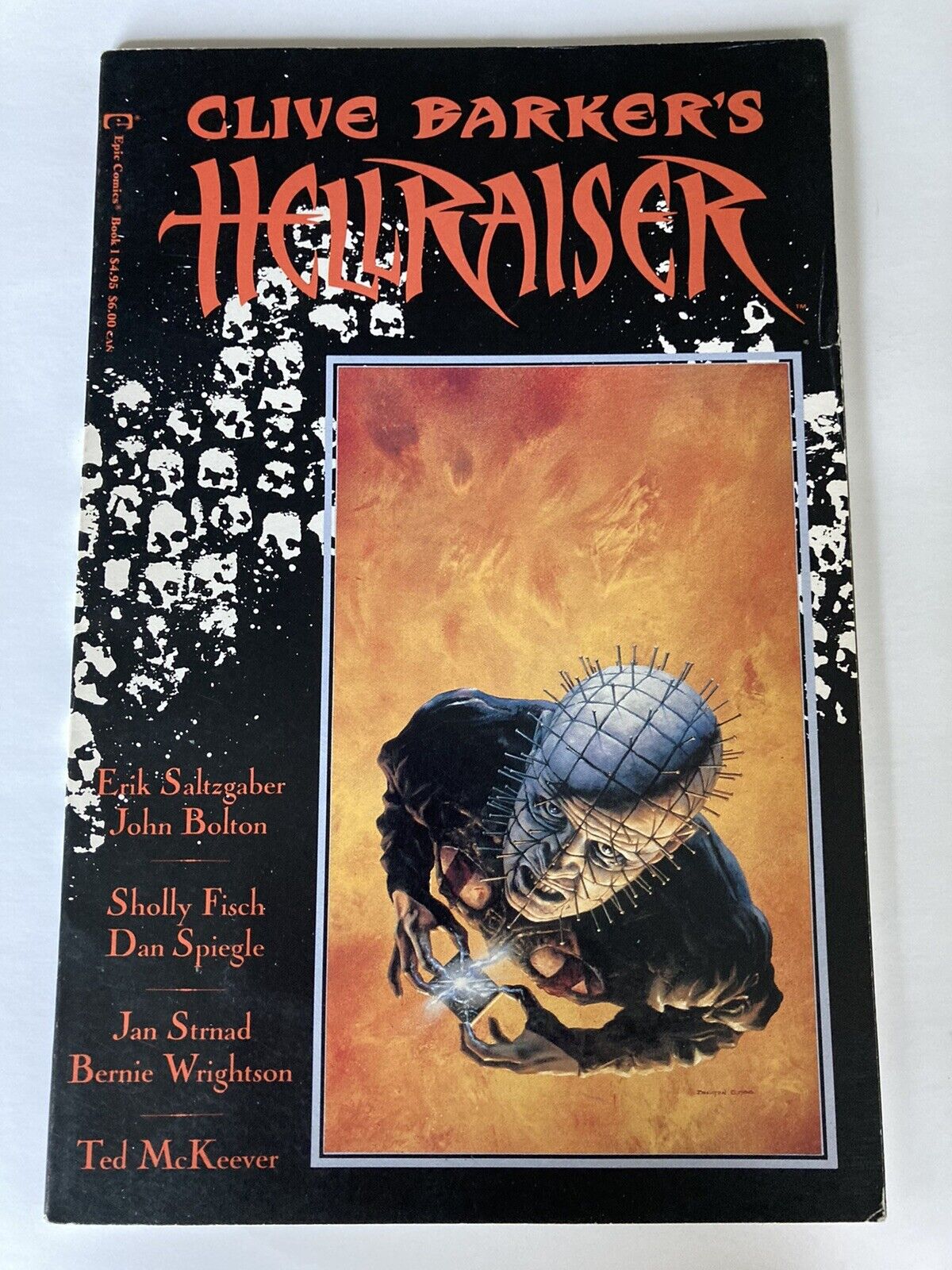 Clive Barker’s Hellraiser Book #1 (1989 Marvel/ Epic) 1st Pinhead in Comics