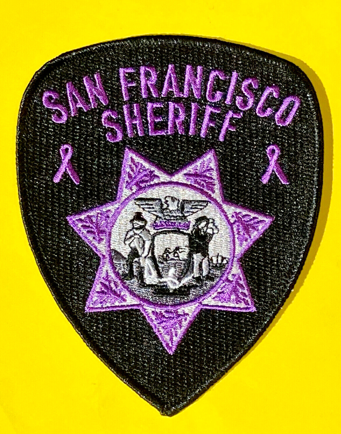 SAN FRANCISCO SHERIFF PURPLE DOMESTIC VIOLENCE AWARENESS POLICE PATCH