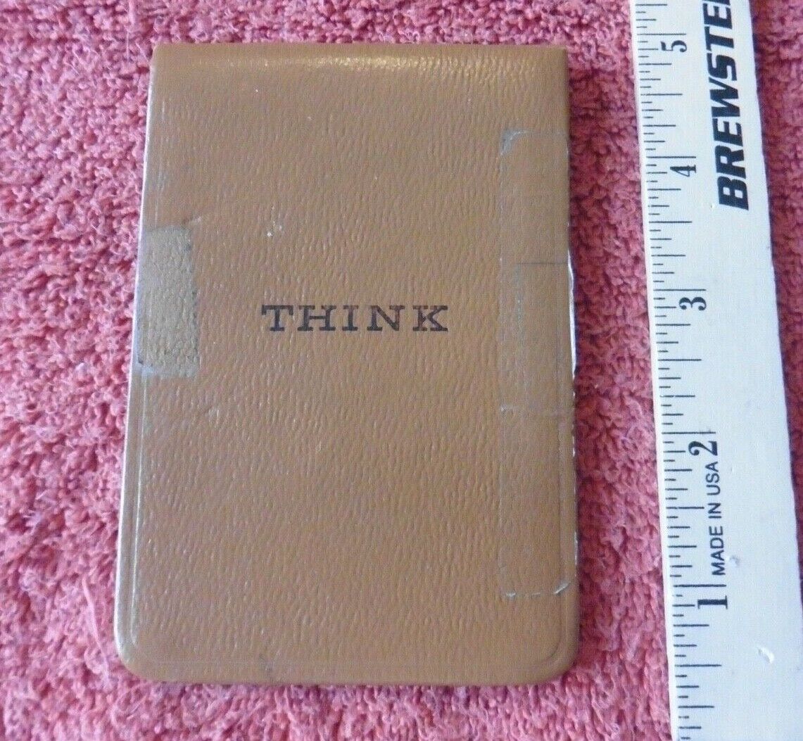 Vintage IBM Think Notepad brown used