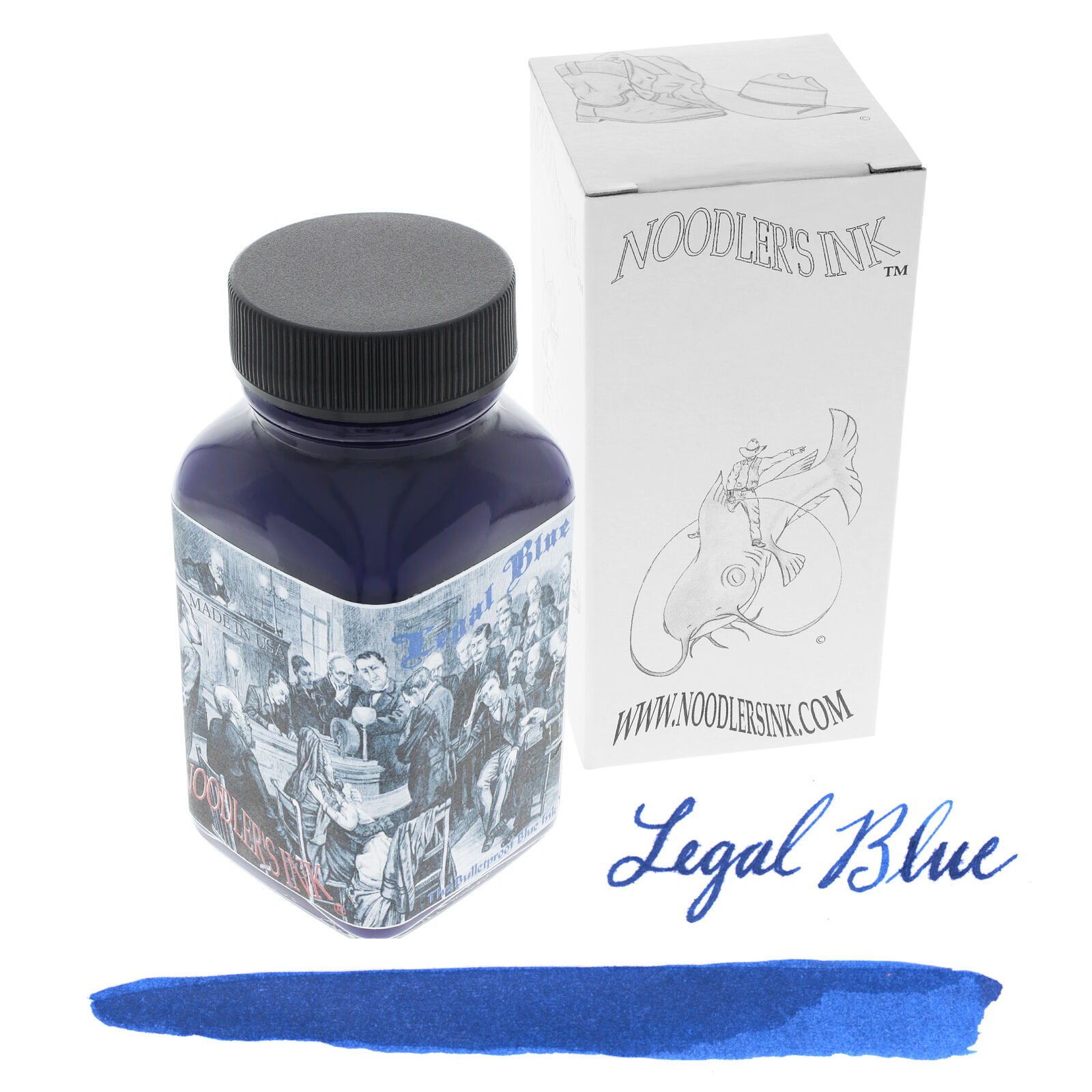 Noodler's Ink Legal Blue Bottled Fountain Pen Ink 3oz ND-19086