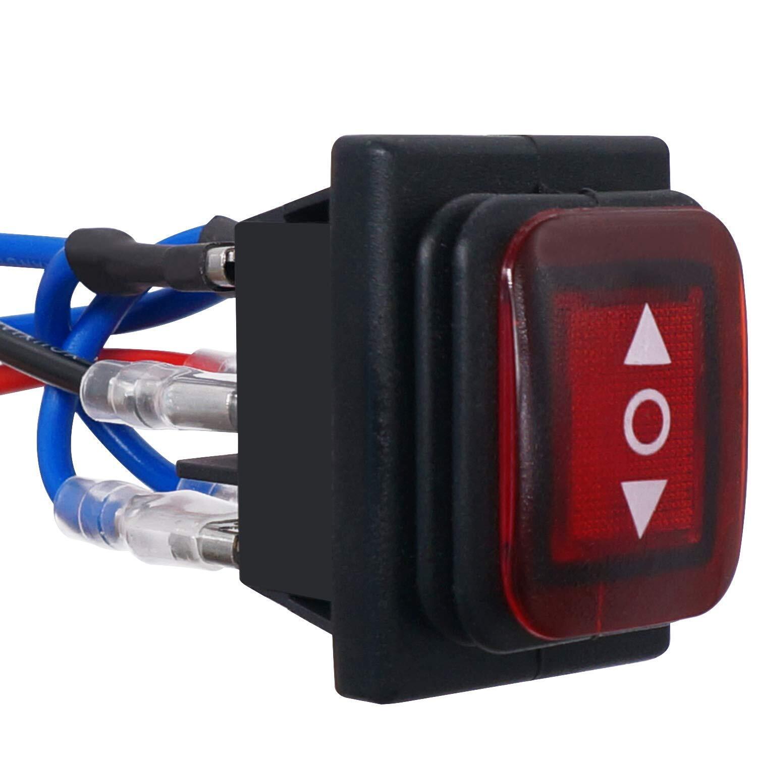 Latching Polarity Reverse Switch Waterproof Control Rocker Switch DC Motor 6 ...