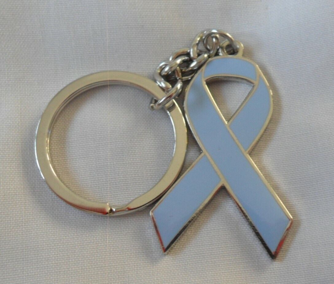 *NEW* Stomach Cancer Awareness ribbon enamel keyring. Charity, badge.