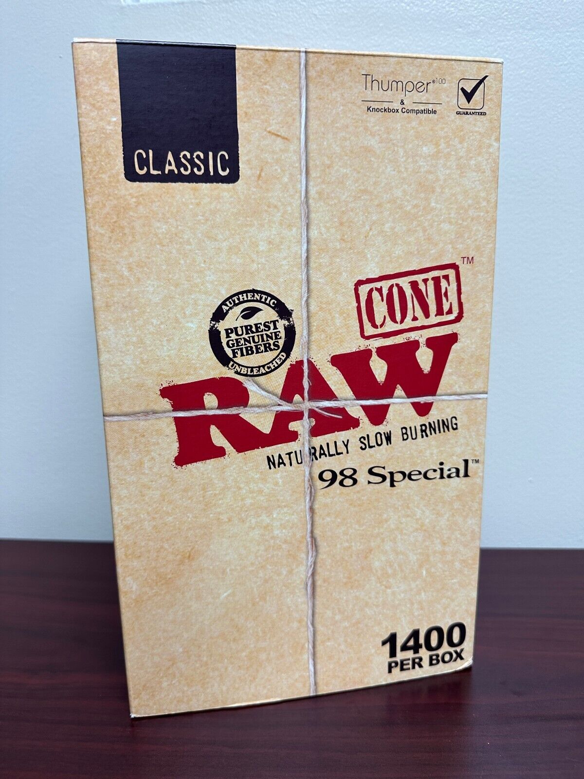 RAW Classic 98 Special 1400ct Bulk Box Cones Factory Box